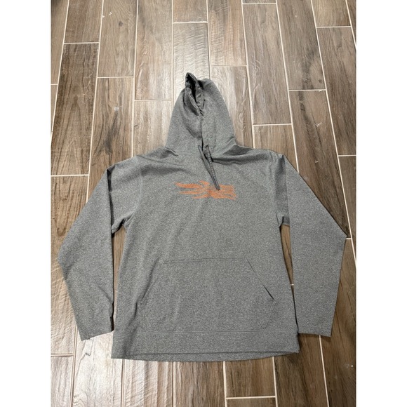 sitka Other - Sitka Hoodie Mens XL Grey Pullover Kangaroo Pocket Logo Outdoor Hunting